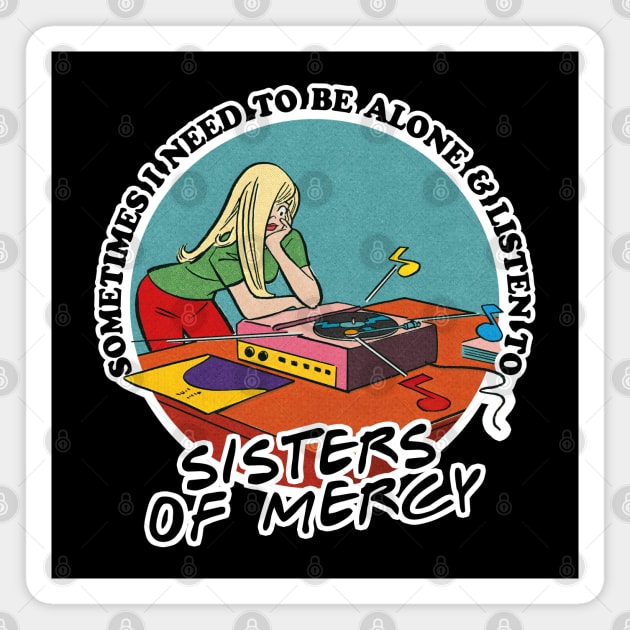 Sisters Of Mercy /  Music Obsessive Fan Design Magnet by DankFutura